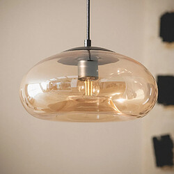 Ledkia Suspension Verre Amina Ambre