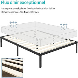 Acheter Sinlikon Ensemble Matelas et Sommier 140x190 cm - Matelas 140x190x16cm Mousse - Sommier 140x190cm avec Pieds (Deux colis)