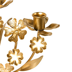 Beliani Bougeoir RAMADA Métal 25 cm Doré pas cher