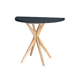 Ragaba Table demi-lune extensible - Graphite