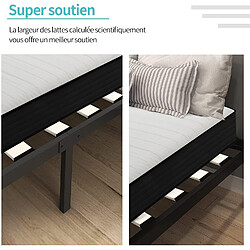 Sinlikon Ensemble Matelas et Sommier 140x190 cm - Matelas 140x190x16cm Mousse - Sommier 140x190cm avec Pieds (Deux colis)