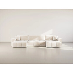 Bestmobilier Canapé panoramique Nicole - Beige