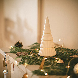 Ledkia Sapin de Noël LED avec Batterie Schnee Blanc