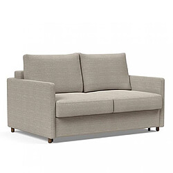 Inside 75 INNOVATION LIVING Canapé NEAH SLIM convertible 140x195 tissu Kenya Gravel