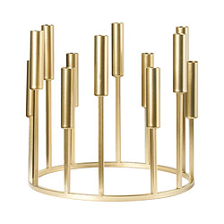 Beliani Bougeoir TRAFARIA Métal 26 cm Doré