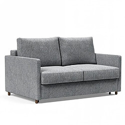 Inside 75 INNOVATION LIVING Canapé NEAH SLIM convertible 140x195 tissu Twist Granite