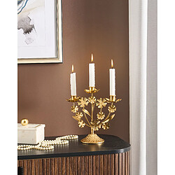 Beliani Bougeoir RAMADA Métal 25 cm Doré