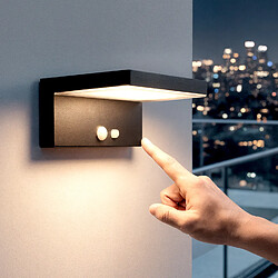 Ledkia Applique Murale Extérieure Solaire LED Aluminium Bran Noir