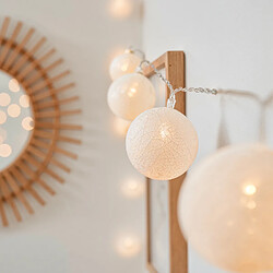 Ledkia Guirlande 20 Boules LED Blanche Blanc
