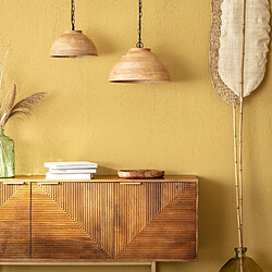 Avis Iluzzia Suspension Naisha M en bois - Bois naturel