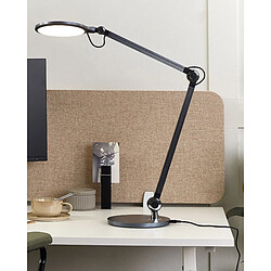 Beliani Lampe de bureau LED ERIDANUS Avec variateur Métal Noir