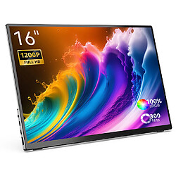 Moniteur portable MINIX SF16T, écran tactile 16,5 pouces 1920 x 1200, angle 178°