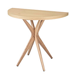 Ragaba Table demi-lune extensible – Frêne