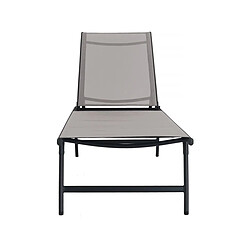 Acheter Habitat Et Jardin Lot de 2 bains de soleil en métal [ ]Sublima[ ] - 180 x 54 x 104 cm - Taupe