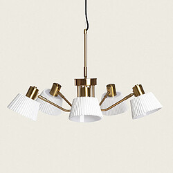 Ledkia Suspension Métal Magda 5 Spots Blanc