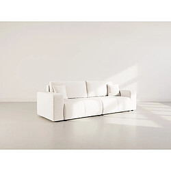 Bestmobilier Nicole canapé droit convertible - Beige
