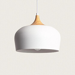 Avis Ledkia Suspension Métal et Bois Serena Blanc
