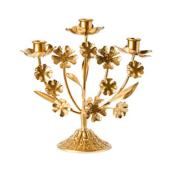 Beliani Bougeoir RAMADA Métal 25 cm Doré