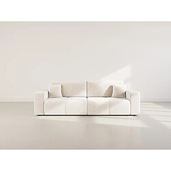 Bestmobilier Nicole canapé droit convertible - Beige