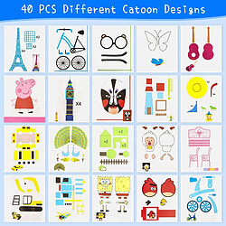 Arzopa Modèle de Dessin de Stylo 3D, Livre de Dessin d'impression 3D, Stylos 3D ModèLes