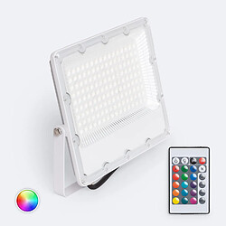 Ledkia Projecteur LED 100W RGB IP65 S2 Pro avec Télécommande IR RGB