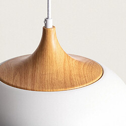 Acheter Ledkia Suspension Métal et Bois Serena Blanc