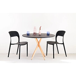 Acheter Ragaba Table demi-lune extensible - Brun beige