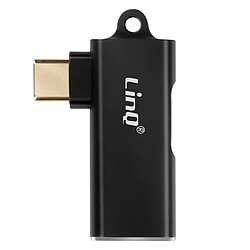 LinQ Adaptateur OTG USB vers USB-C et Charge USB-C 100W Transfert 5Gbps Noir