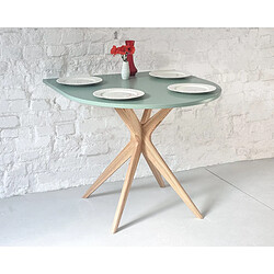 Avis Ragaba Table à manger demi-ovale - Noir