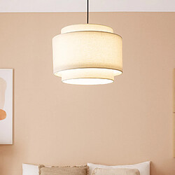 Ledkia Suspension Métal et Tissu Arija Beige