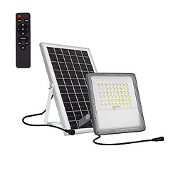 Ledkia Projecteur LED Solaire 10W 100lm/W IP65 avec Télécommande 4000K Blanc neutre