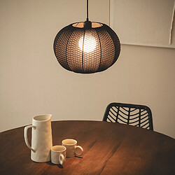 Ledkia Suspension Tissu Taupiri Noir