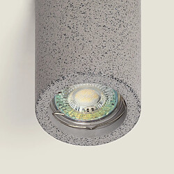 Ledkia Plafonnier Ciment Medan Gris pas cher