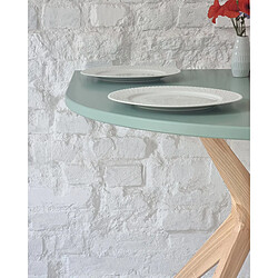 Acheter Ragaba Table à manger demi-ovale - Noir