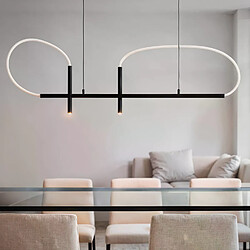 Ledkia Suspension LED 46W Métal et Silicone Ginnie Noir