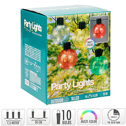 Ledkia Guirlande Extérieure LED RGB de 10 Ampoules Jarli 7.5m RGB
