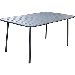 Habitat Et Jardin Table jardin en métal Bilbao - 150 x 90 x 71 cm - Gris