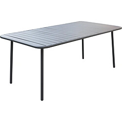 Habitat Et Jardin Table jardin en métal Bilbao - 180 x 90 x 71 cm - Gris