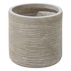 Beliani Cache-pot SAMOS Céramique 26 cm Beige clair