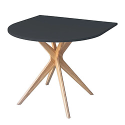 Ragaba table à manger demi-ovale - Graphite