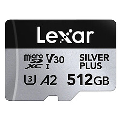 LEXAR Carte microSDXC Silver Plus UHS-1 512Go R205/W150 V30