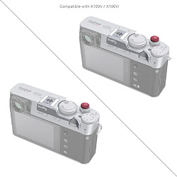 SMALLRIG 4566 Thumb Grip for Fujifilm X100VI / X100V Silver pas cher