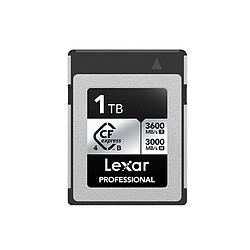 LEXAR Carte CFexpress Pro Silver Type B 4.0 Series 1 To 3600R/3000W