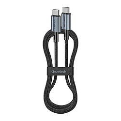 CHOETECH Câble Tressé USB-C vers USB-C PD60W Noir 1,2M