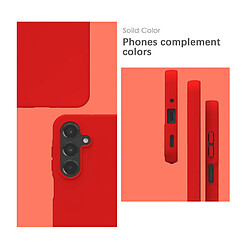 Htdmobiles Coque pour Samsung Galaxy A36 et A56 5G - housse etui silicone gel fine + verre trempe - ROUGE