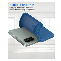 Acheter Htdmobiles Coque pour Samsung Galaxy A36 et A56 5G - housse etui silicone gel fine + film ecran - BLEU FONCE