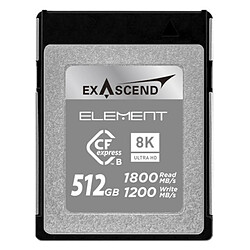 Sandisk EXASCEND Cartes CF Express type B 512Go R1800/W1200
