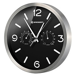 BRESSER MyTime DCF Thermo-/ Hygro- Horloge murale 25cm noir 8020315CM3000