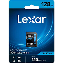 Avis LEXAR Carte SDXC 800x PRO Blue Series 128Go UHS-1 V30 - Read 150