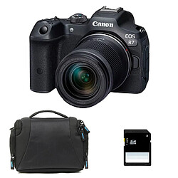 CANON EOS R7 + RF-S 18-150mm F3.5-6.3 IS STM + Sac + Carte SD 8 Go CANON EOS R7 + RF-S 18-150mm F3.5-6.3 IS STM Garanti 3 ans + Sac + Carte SD 8 Go3662362074043